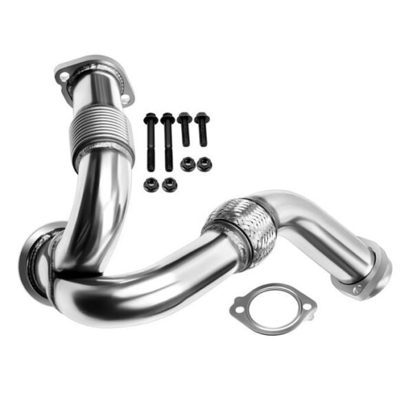 2003-2007 6.0L Ford F250 F350 F450 Powerstroke Diesel Heavy Duty Polished Exhaust Up-Pipe Y-Pipe