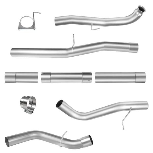 For 4.0/5.0 Inch 2011-2016 LML 6.6L Duramax Chevy GMC DPF Delete Race Pipe Exhaust Downpipe-Back - Image 5