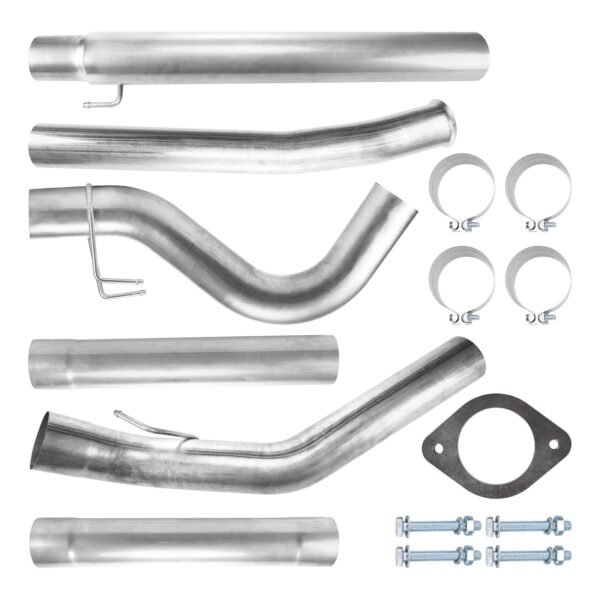 4.0/5.0 Inch 6.7L Powerstroke Diesel Downpipe-Back DPF Delete Exhaust System for 2011-2024 Ford - Image 2