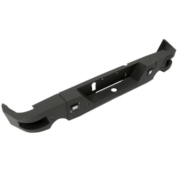 Truck Black Steel Rear Bumper for 2009-2018 Dodge Ram 1500 Face Bar Guard Step - Image 4